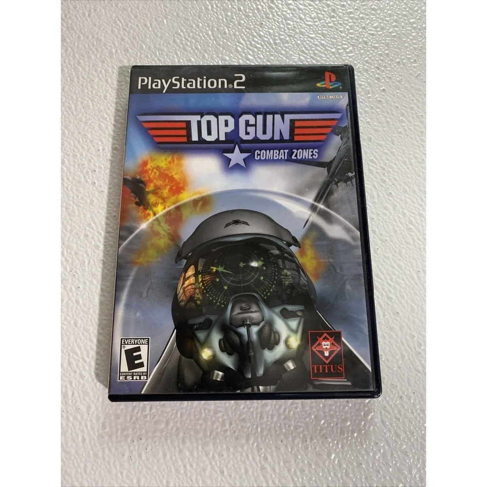 Top Gun: Combat Zones - Playstation‎ 2 Game Complete with manual